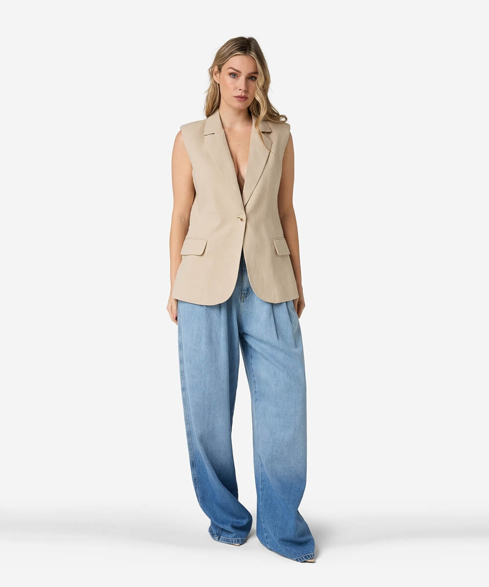 Tarika Gilet - Ostra Beige