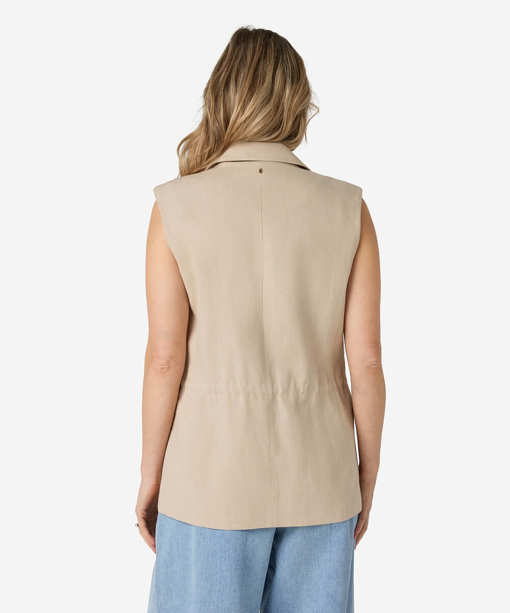 Tarika Gilet - Ostra Beige