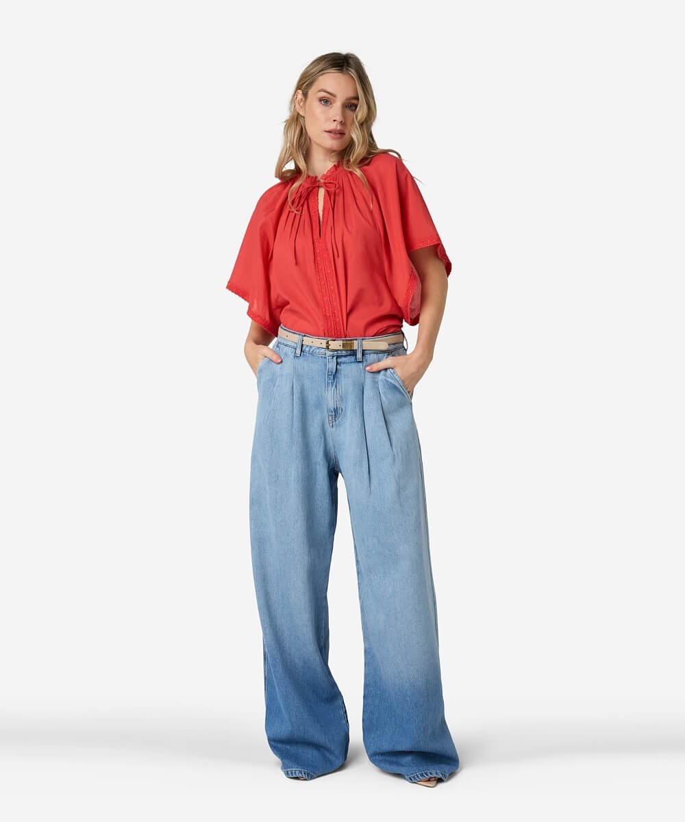 Tarina Blouse - Rosa Coral
