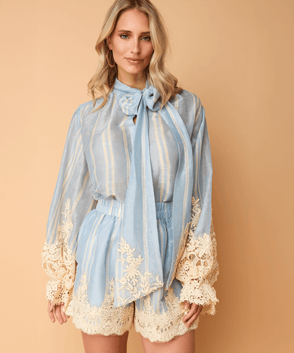 Tivina Blouse - Blu Lato