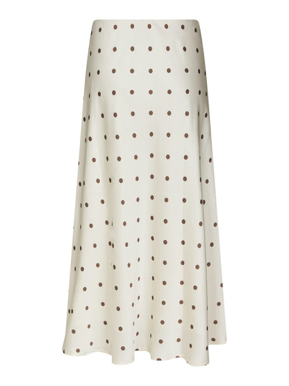 Bovary Dotted Skirt - Creme