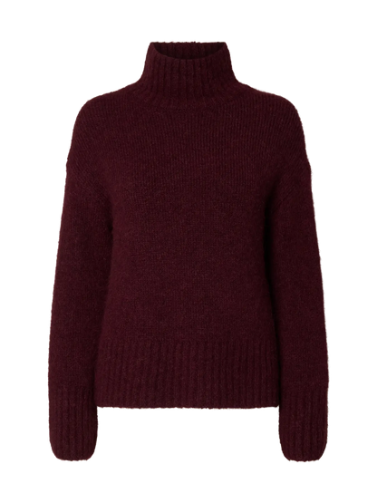 SLFgabriella LS Knit High Neck - Fig