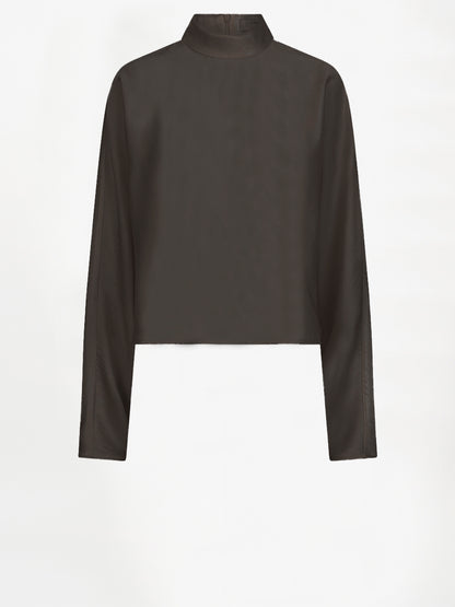 Dante6-Sally satin top - Espresso Brown