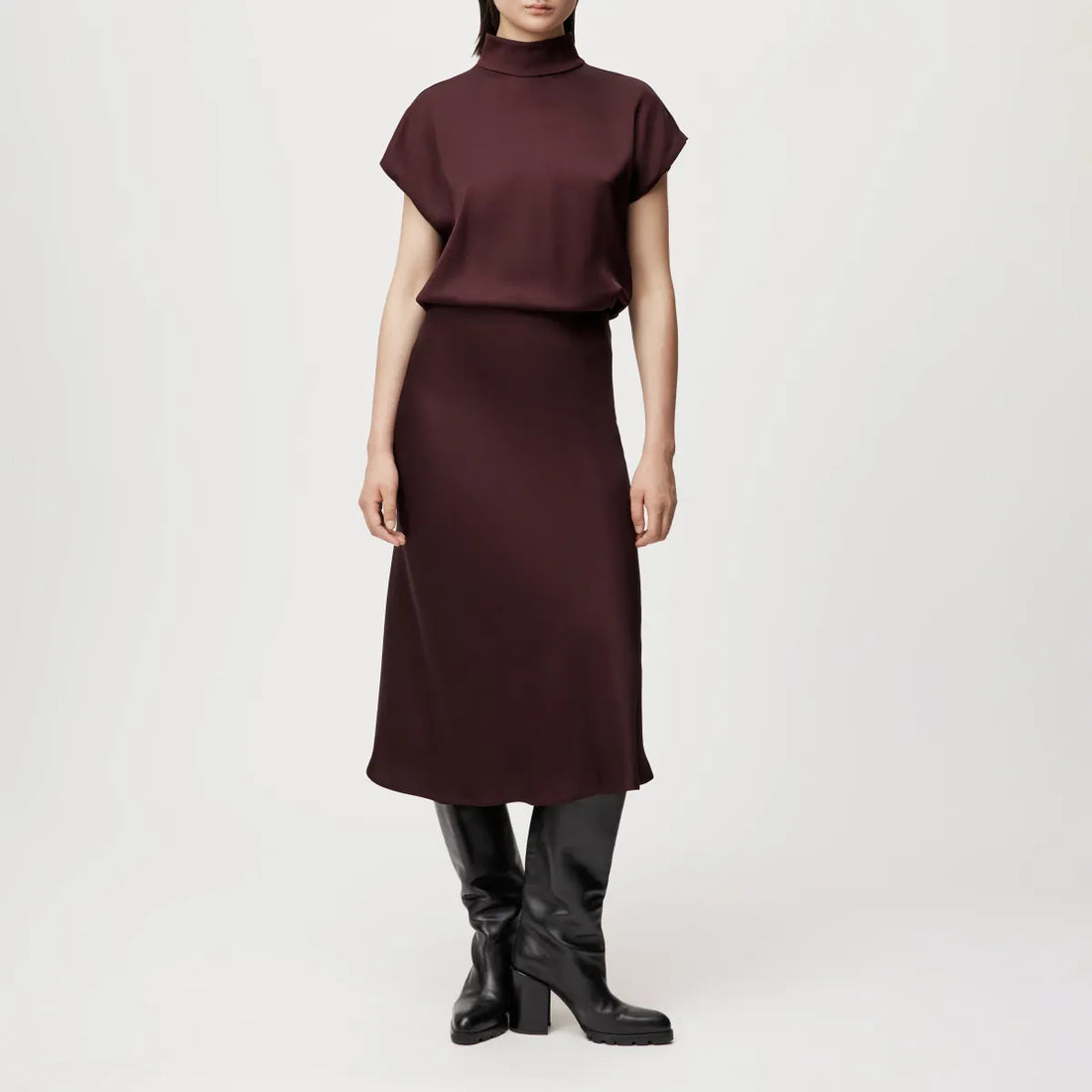 Ura Skirt -  Deep Mahogany