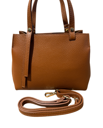 Leather Bag Small - Cognac