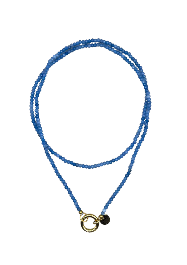 Roger Long Necklace - Blue