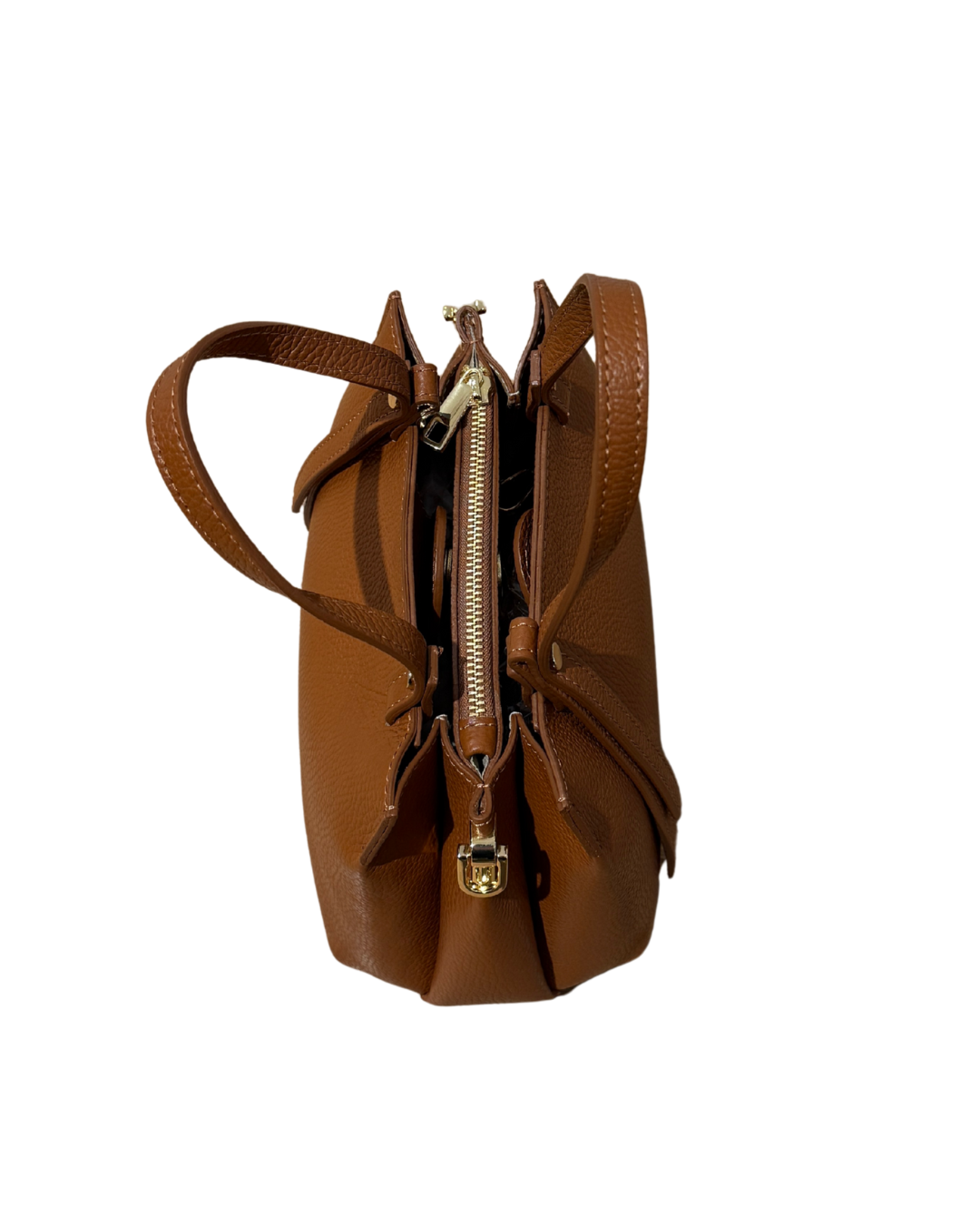 Leather Bag Small - Cognac
