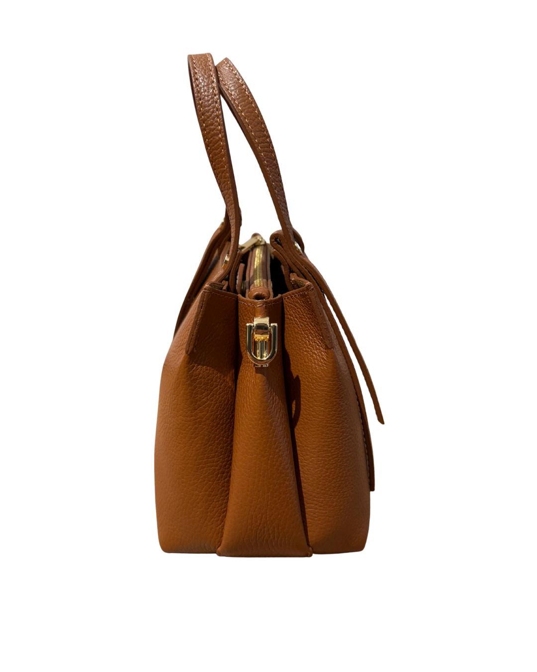 Leather Bag Small - Cognac