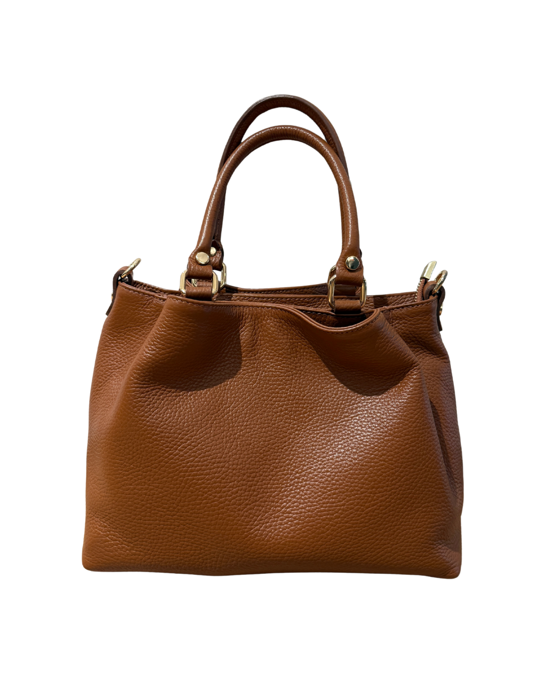 Leather Bag Medium - Cognac