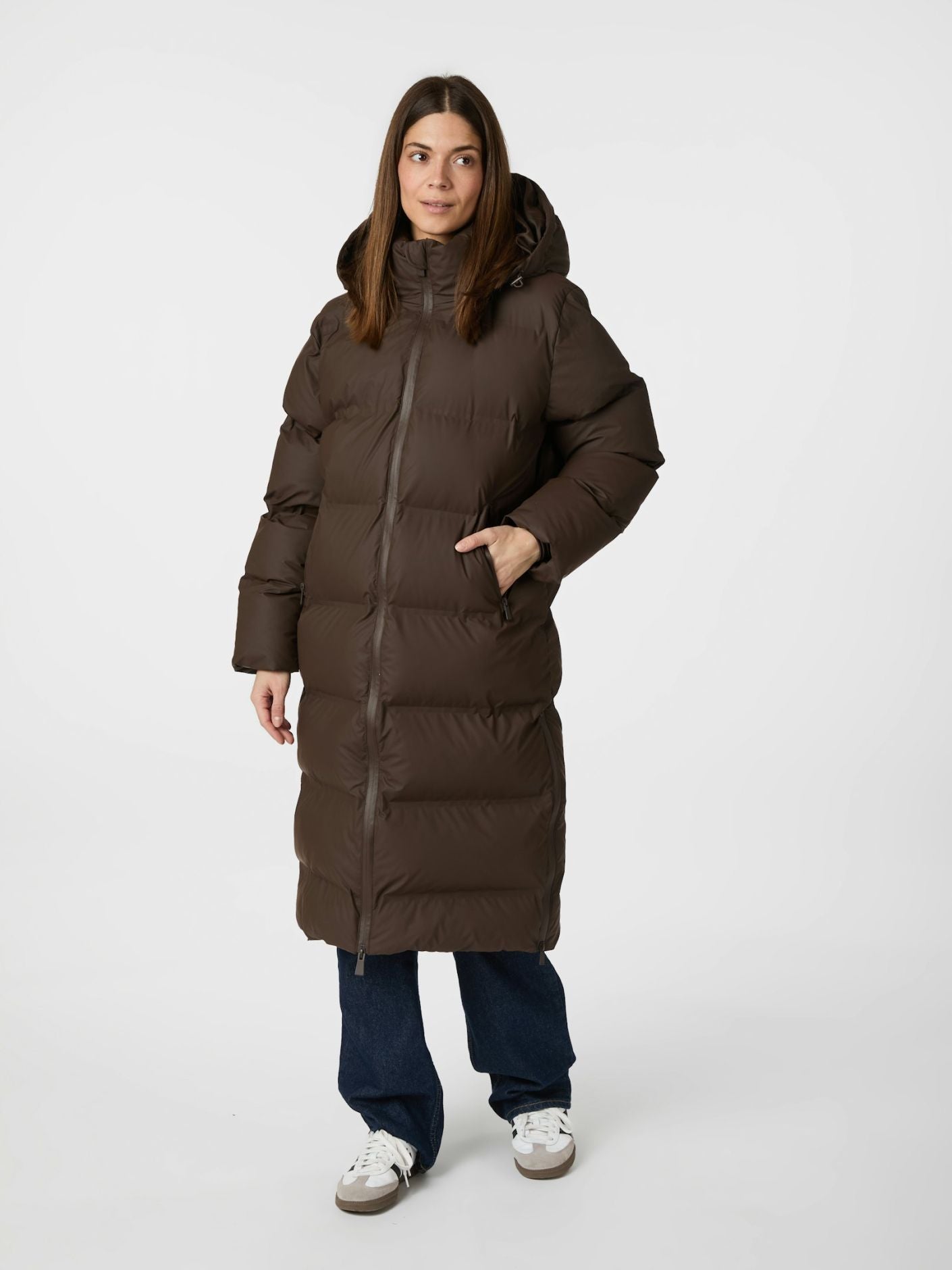 Viviana C Puffer Jacket - Dark Brown