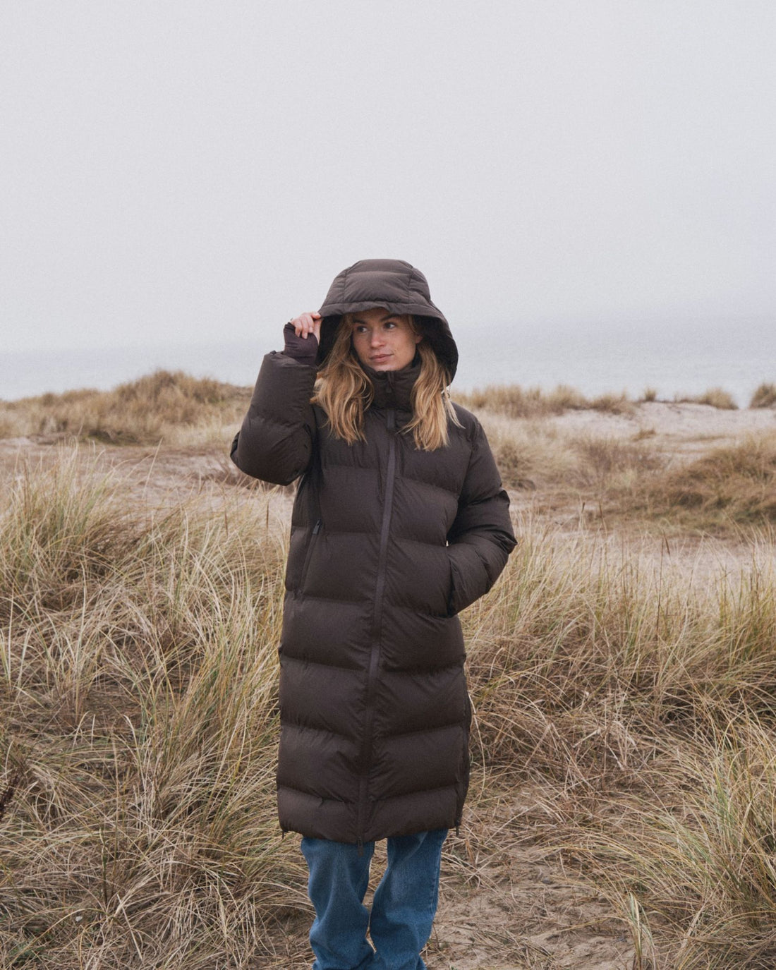 Viviana C Puffer Jacket - Dark Brown