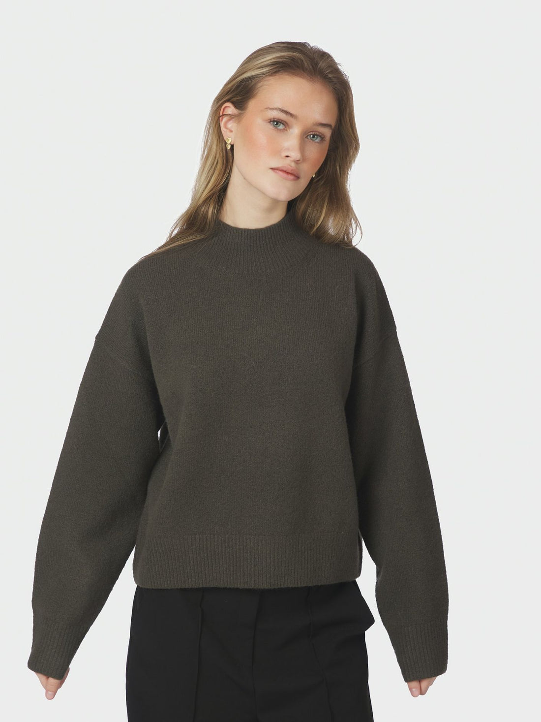 Paulina Knit Blouse - Moss Green
