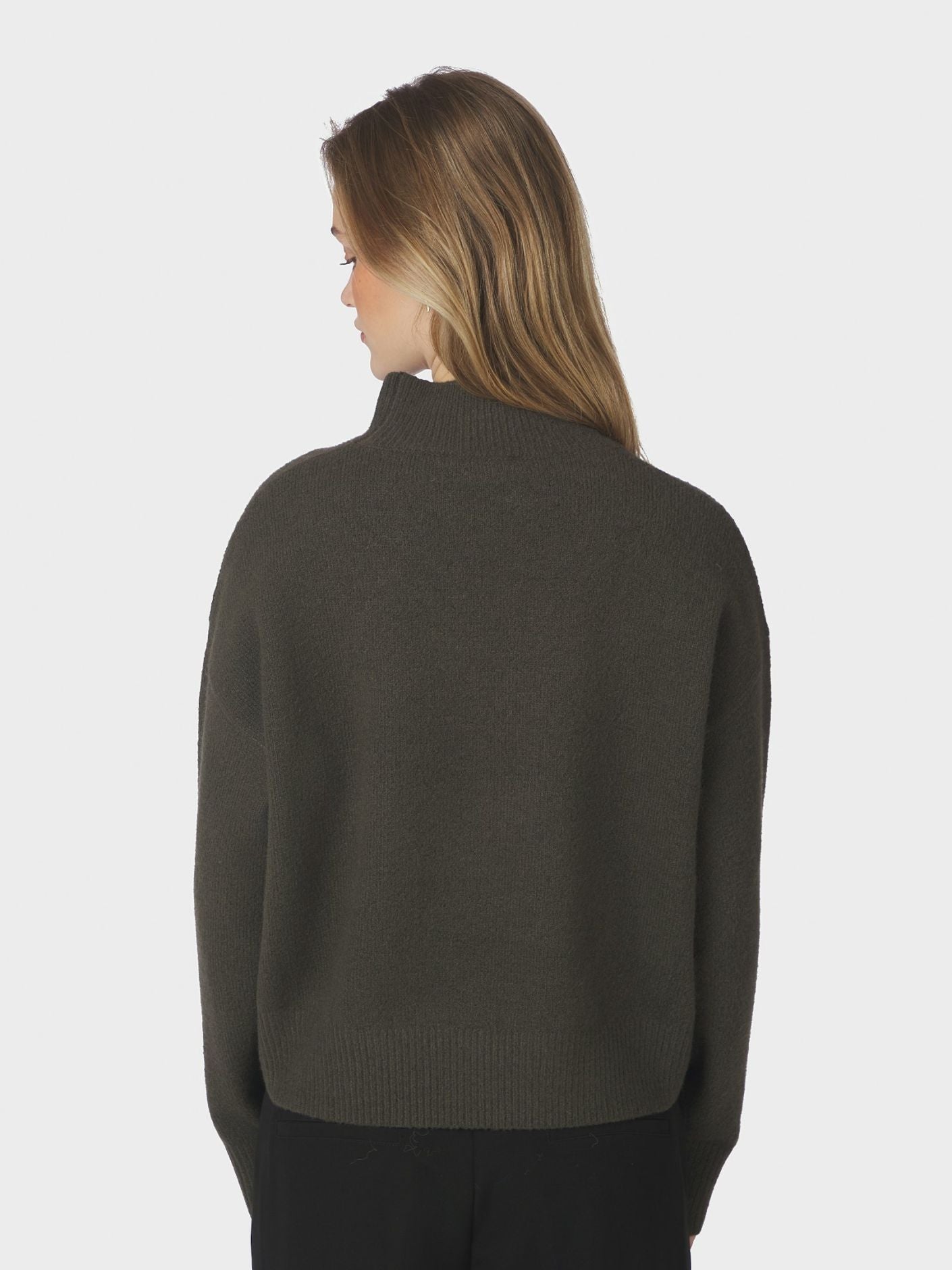 Paulina Knit Blouse - Moss Green