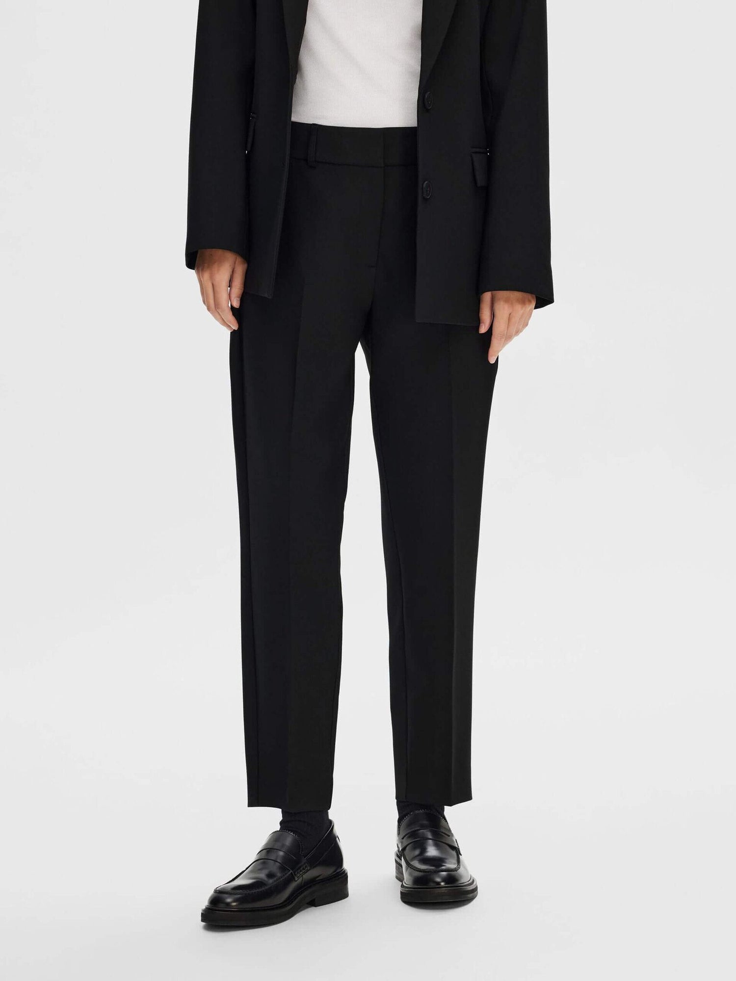 SLFRita-Ria MW Crop Pant Black Noos