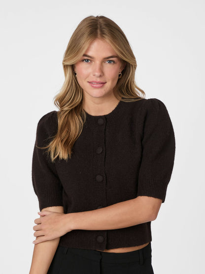 Trudy Knit Cardigan - Dark Brown