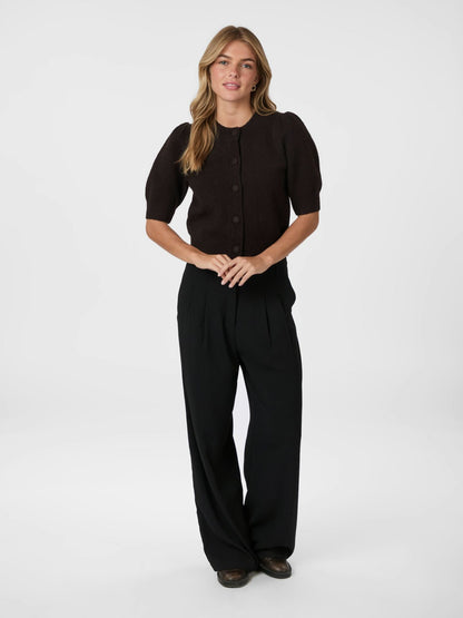 Trudy Knit Cardigan - Dark Brown