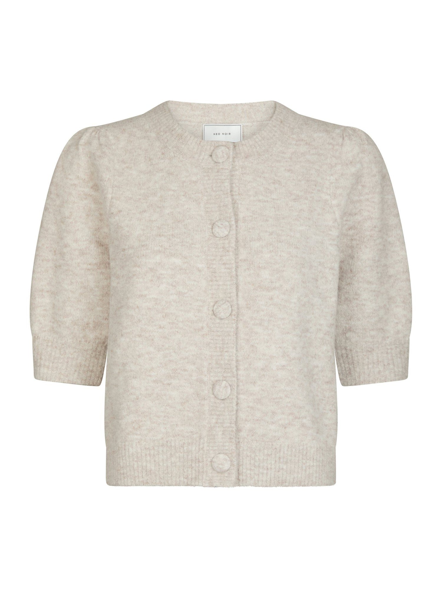 Trudy Knit Cardigan - Beige Melange