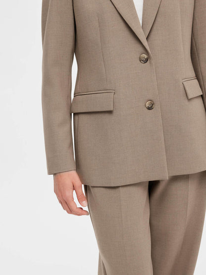SLFRITA classic blazer - camel mel.