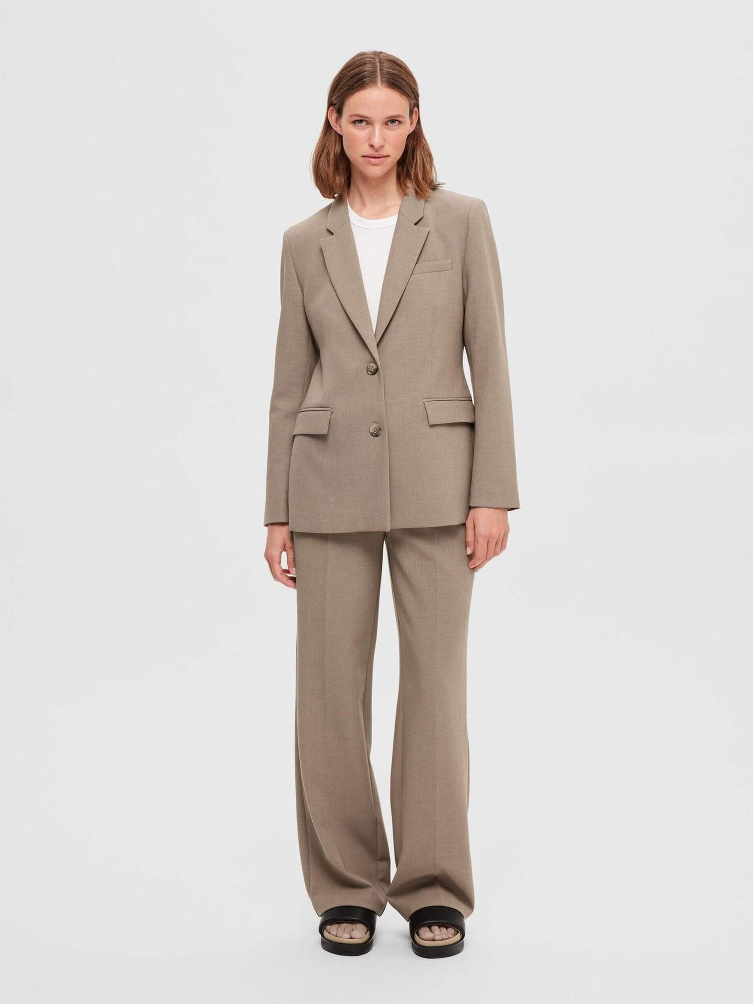 SLFRITA classic blazer - camel mel.