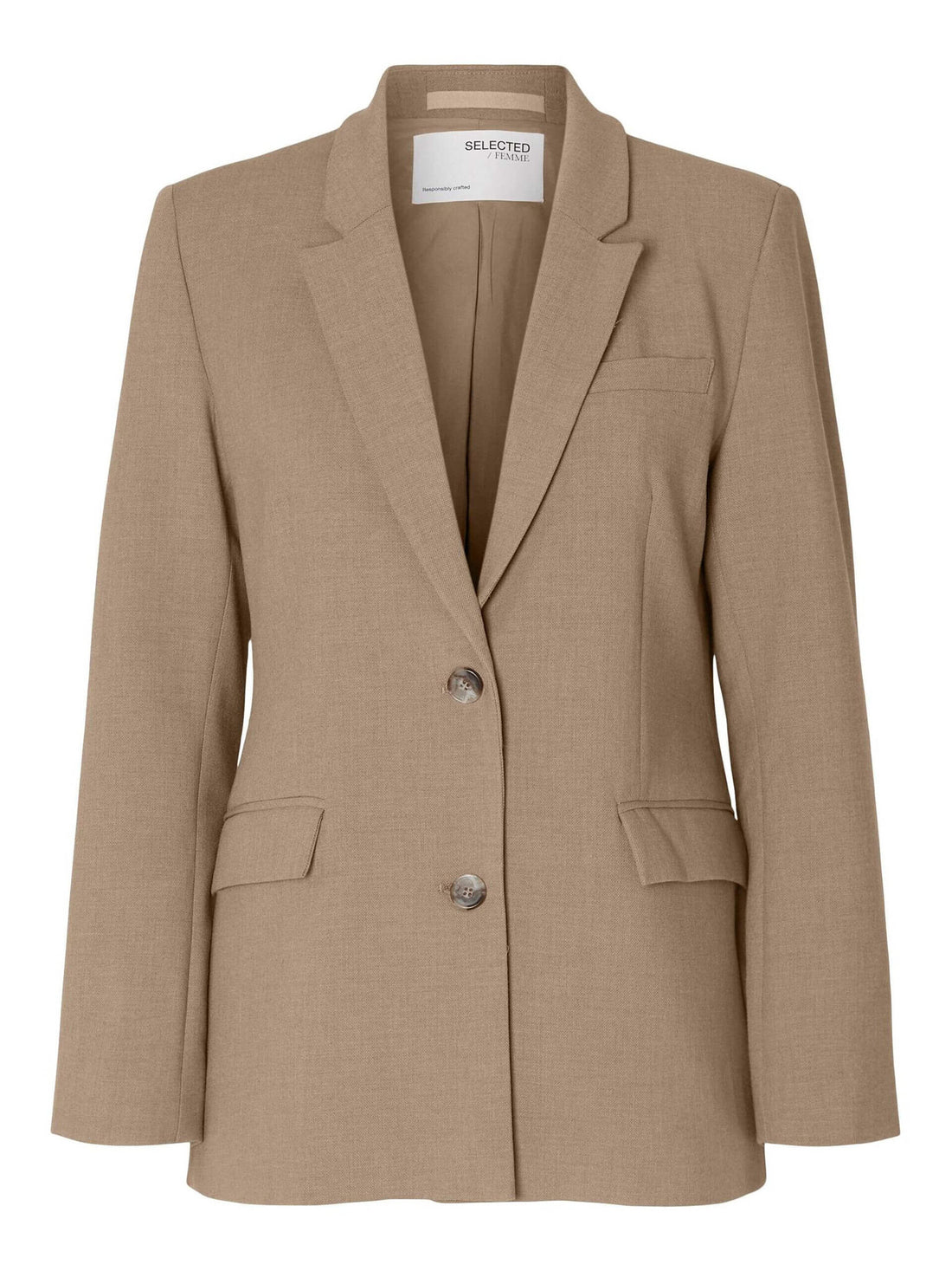SLFRITA classic blazer - camel mel.