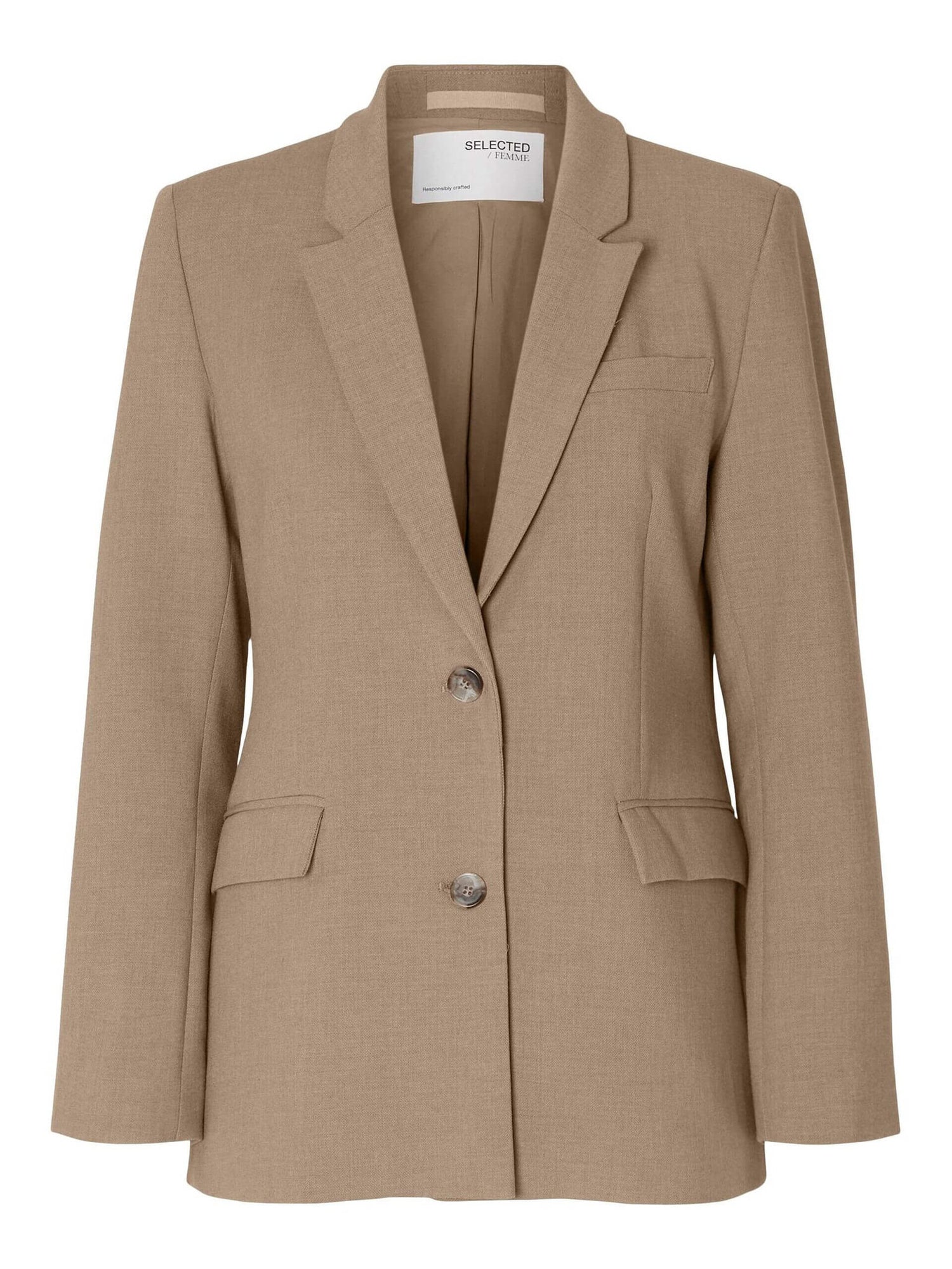 SLFRITA classic blazer - camel mel.