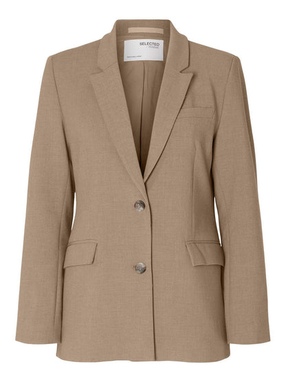 SLFRITA classic blazer - camel mel.