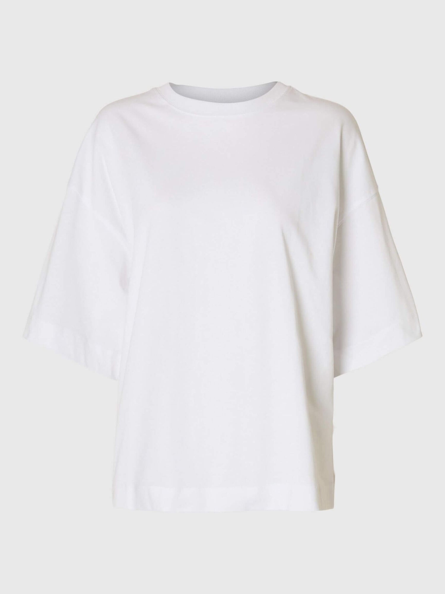 SLWcolwoman 2/4 Oversized Tee - Bright White