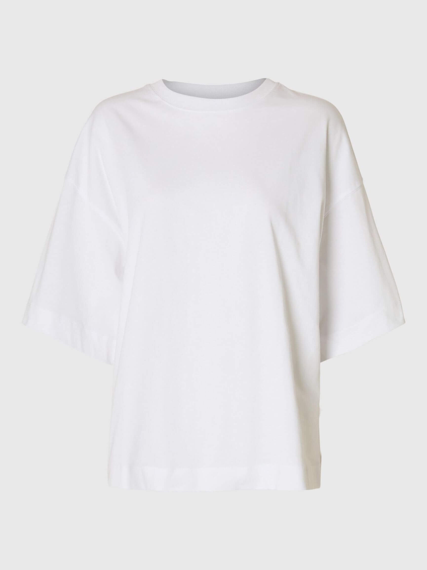 SLWcolwoman 2/4 Oversized Tee - Bright White