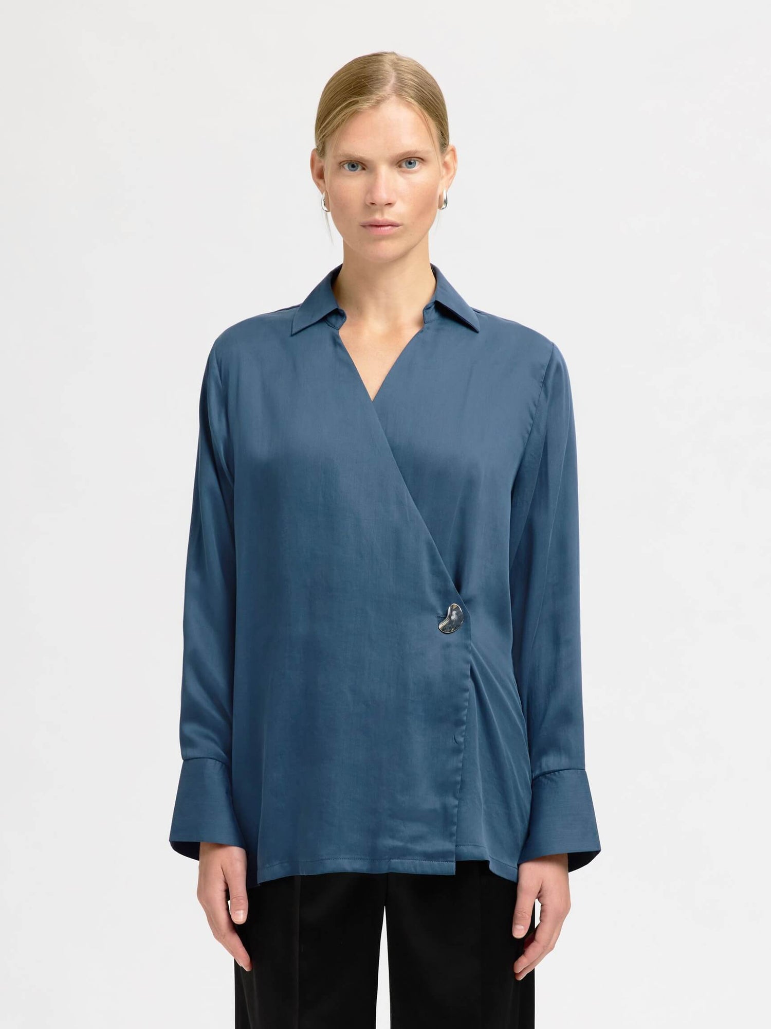 SLFjolly LS Wrap Top B - Key Largo