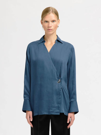 SLFjolly LS Wrap Top B - Key Largo