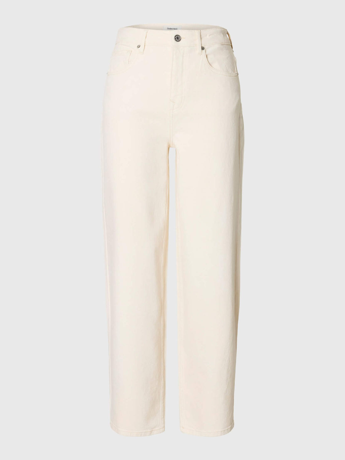 SLFbarrel Ebba HW Jeans - Egret