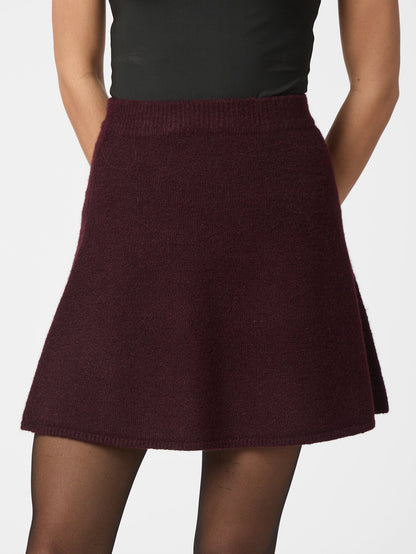 Gisa Knit Skirt - Wine