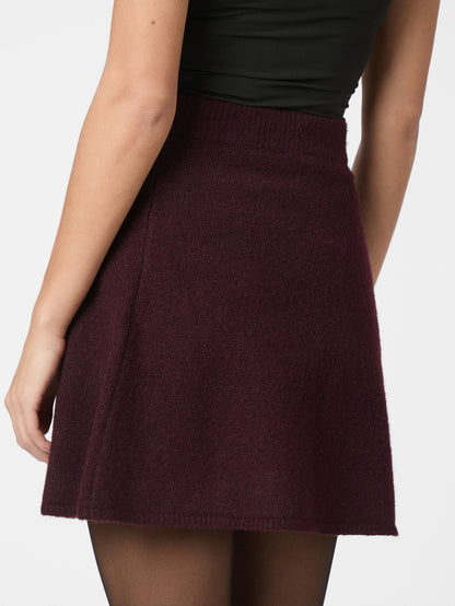 Gisa Knit Skirt - Wine