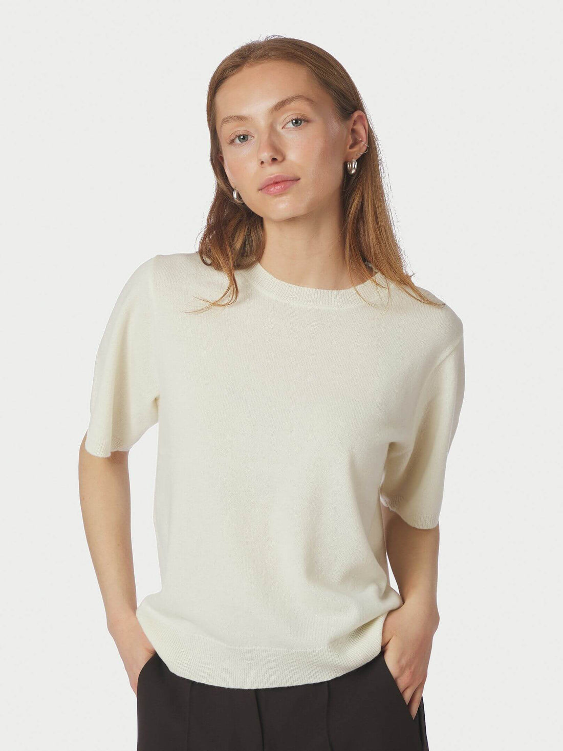 Missy Knit Tee - Creme
