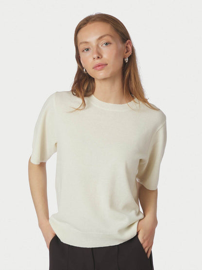 Missy Knit Tee - Creme