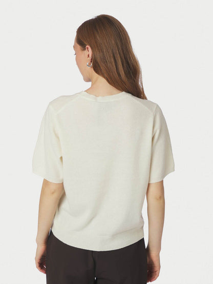 Missy Knit Tee - Creme