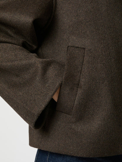Hamro Wool Jacket - Chocolate Brown