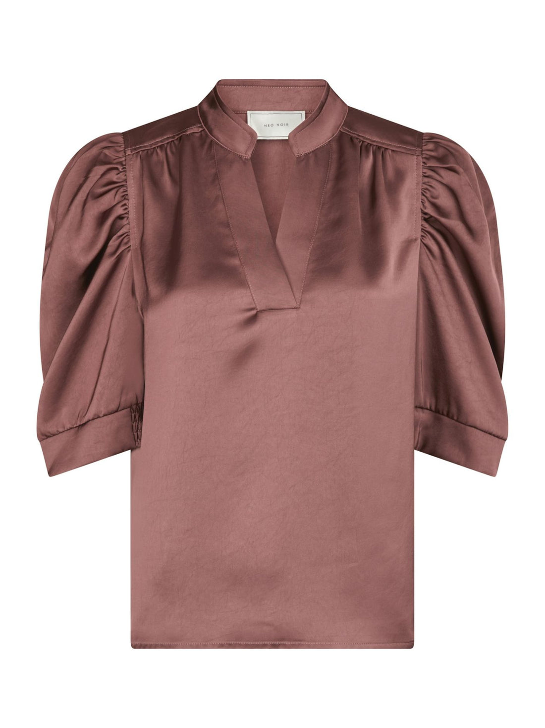 Roella Heavy Sateen Blouse - Dark Rose
