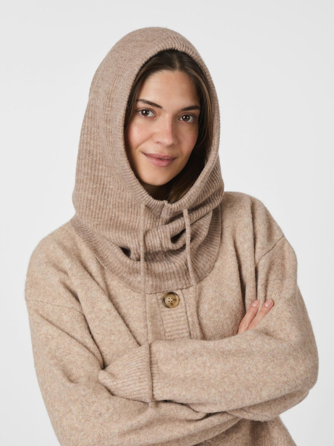 Madita Knit Balaclava - Sand Melange