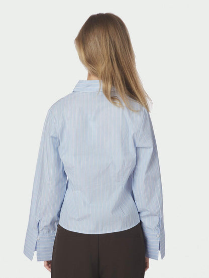Rosa Stripe Shirt - Light Blue
