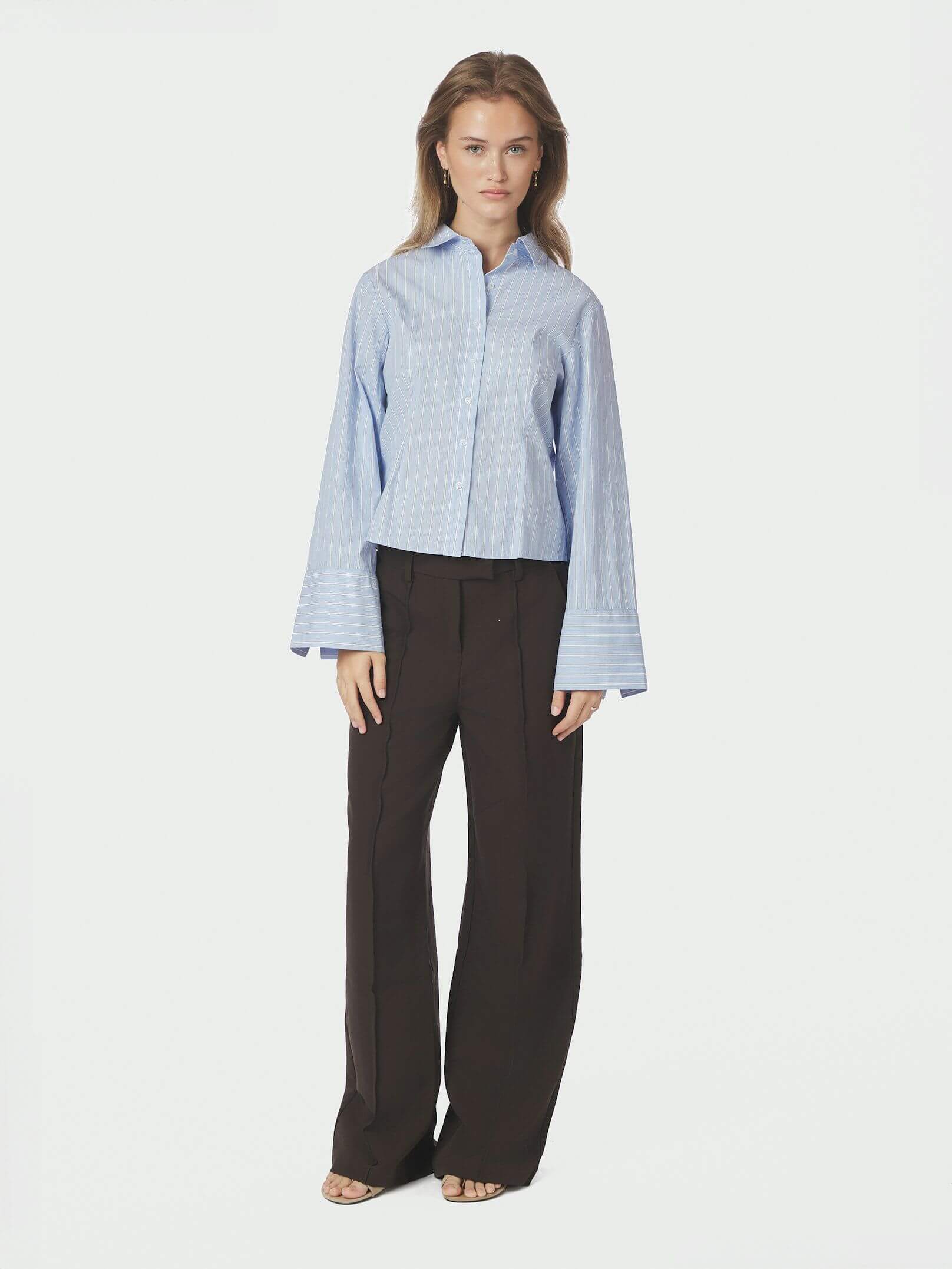 Rosa Stripe Shirt - Light Blue