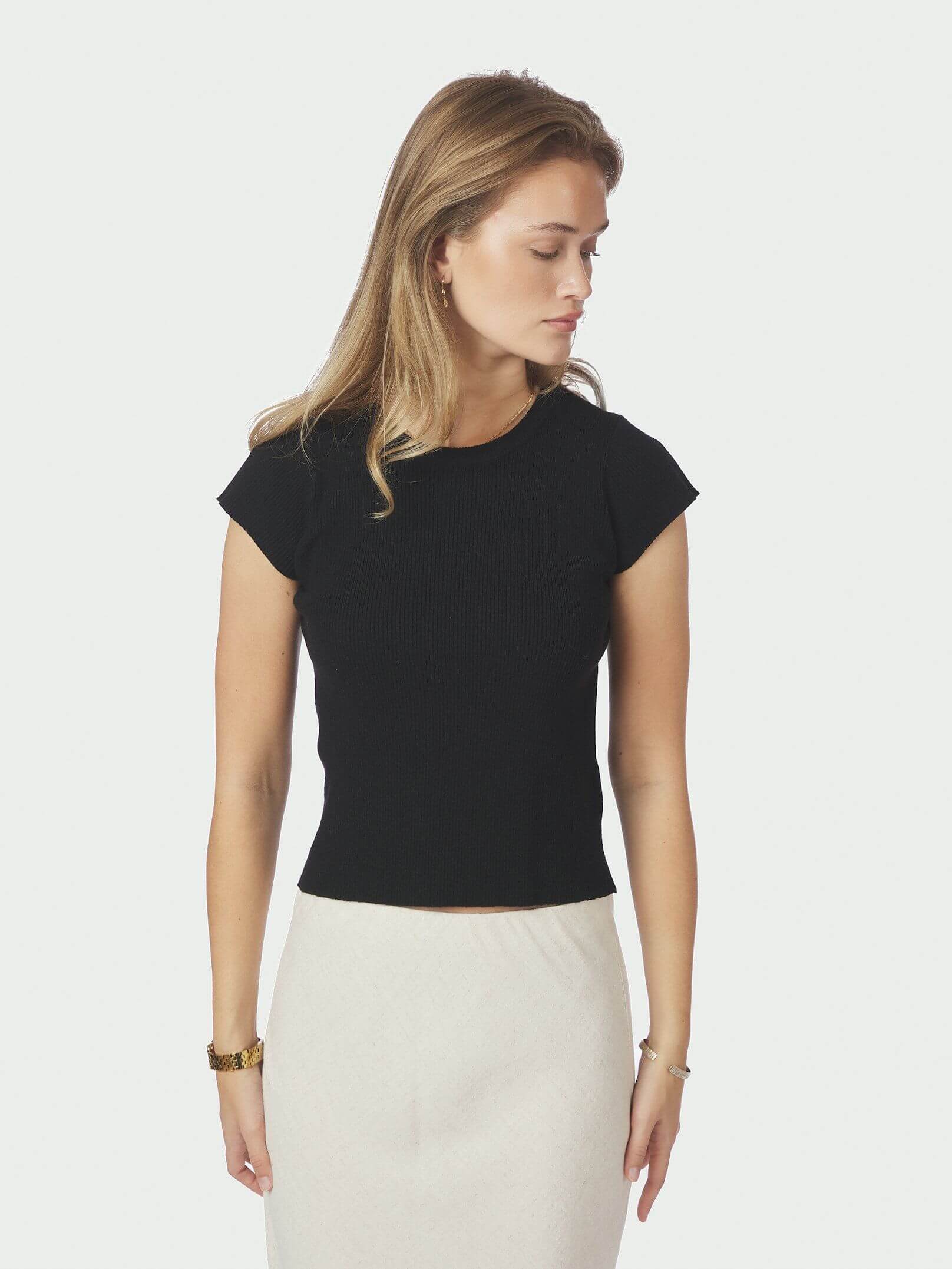 Tirra Knit Tee - Black
