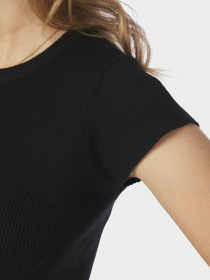 Tirra Knit Tee - Black