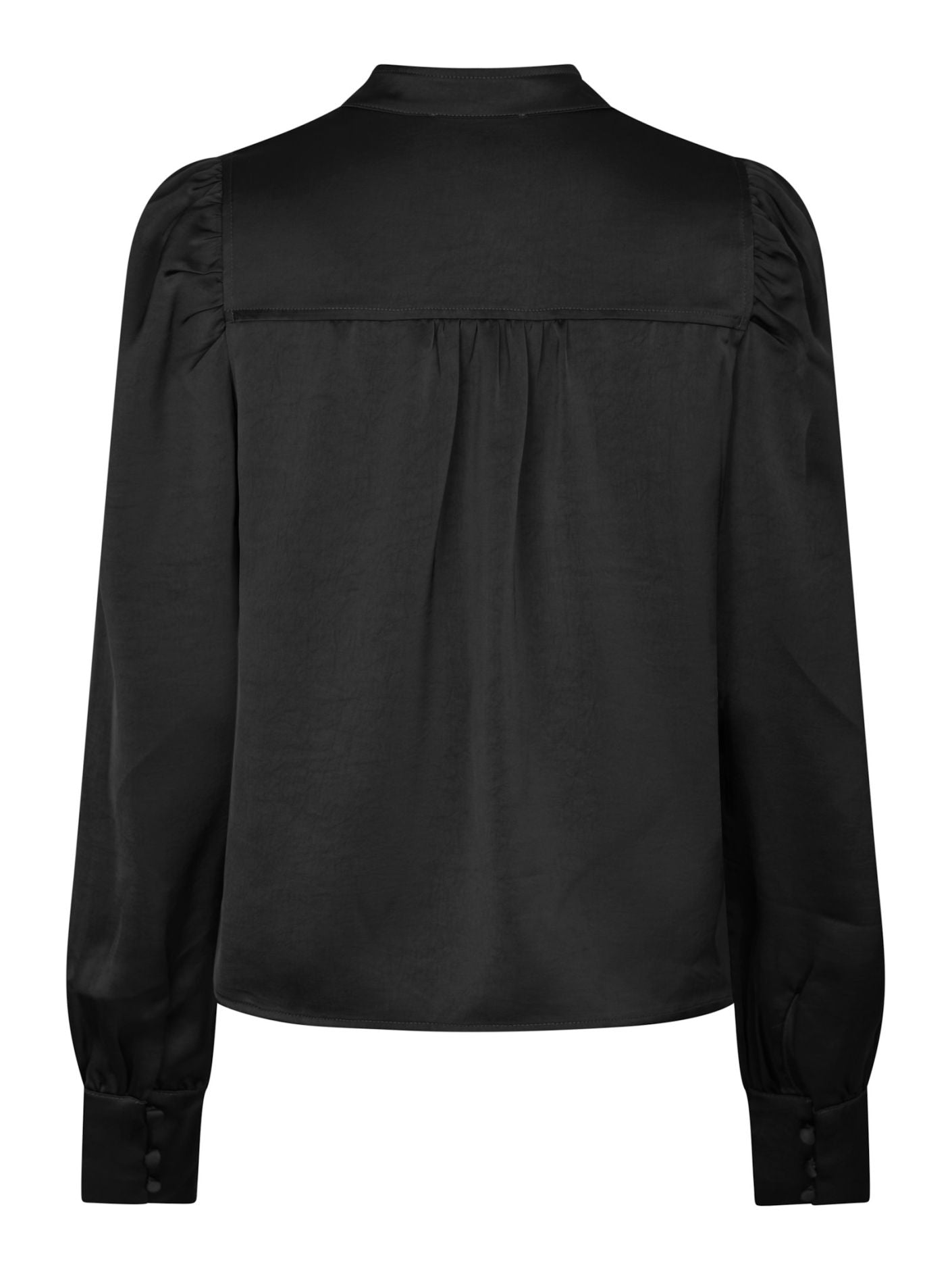 Rosslyn heavy sateen blouse - Black