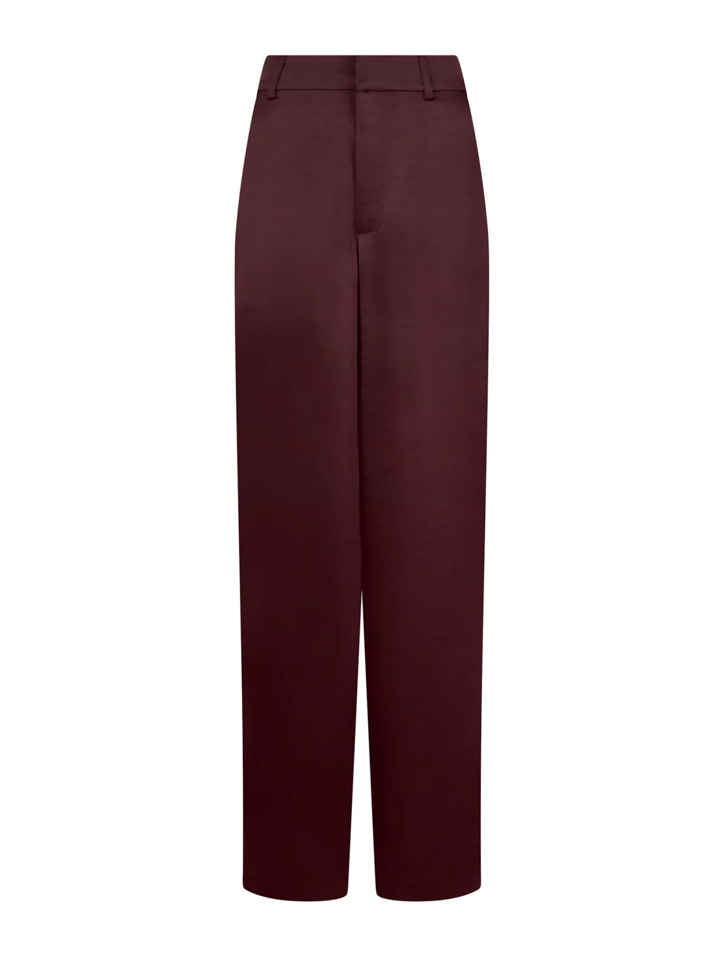 Emmet Heavy Sateen Pants - Burgundy