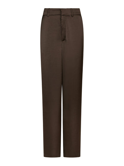 Emmet Heavy Sateen Pants - Dark Brown