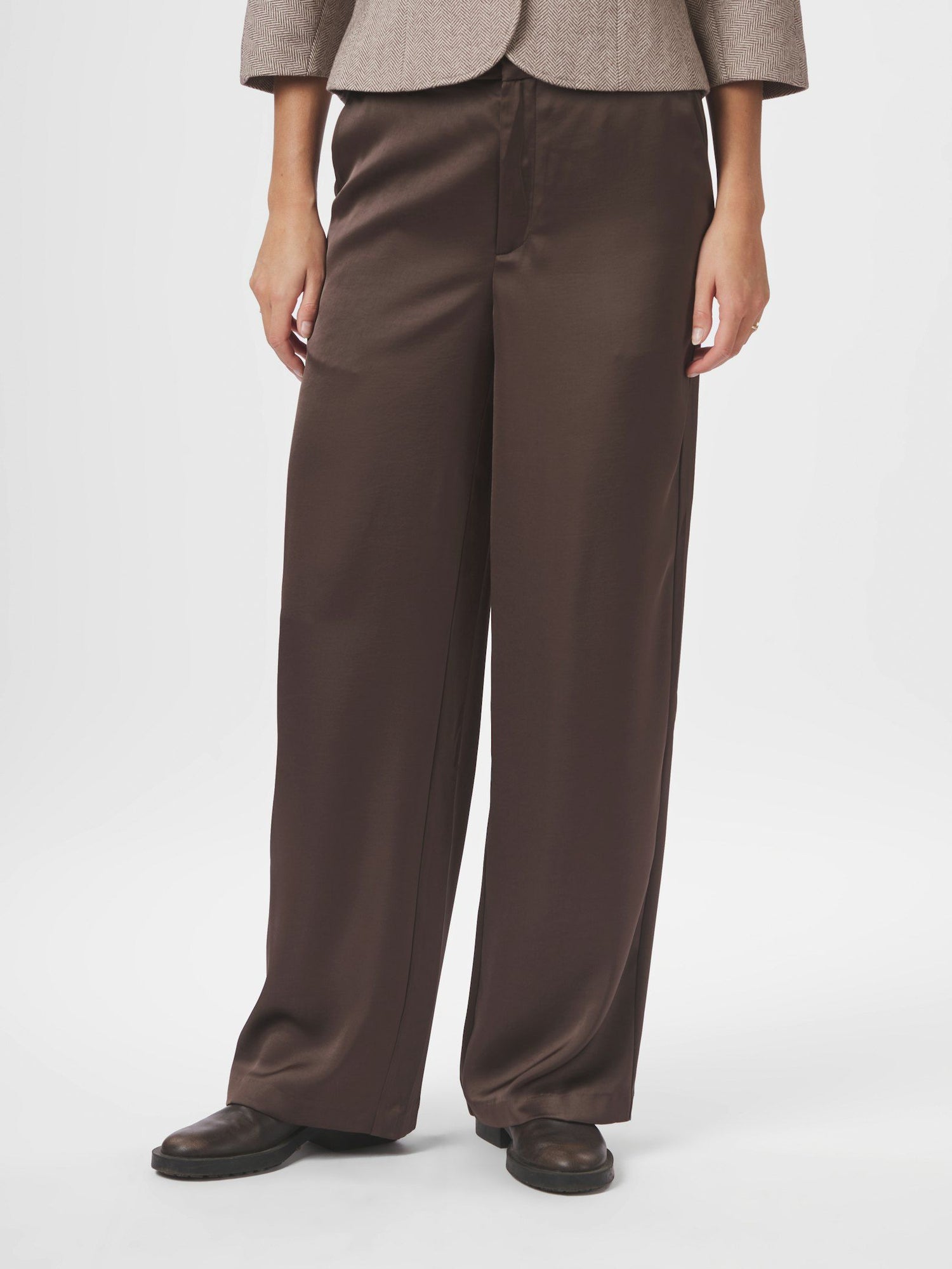 Emmet Heavy Sateen Pants - Dark Brown