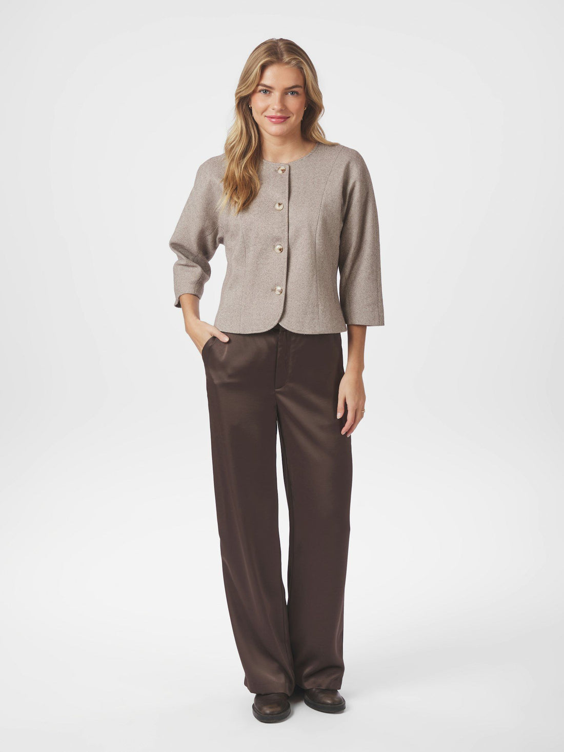 Emmet Heavy Sateen Pants - Dark Brown