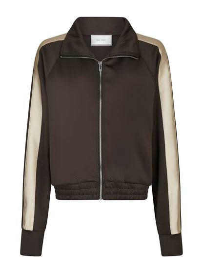 Vera track suit blouse - Dark Brown