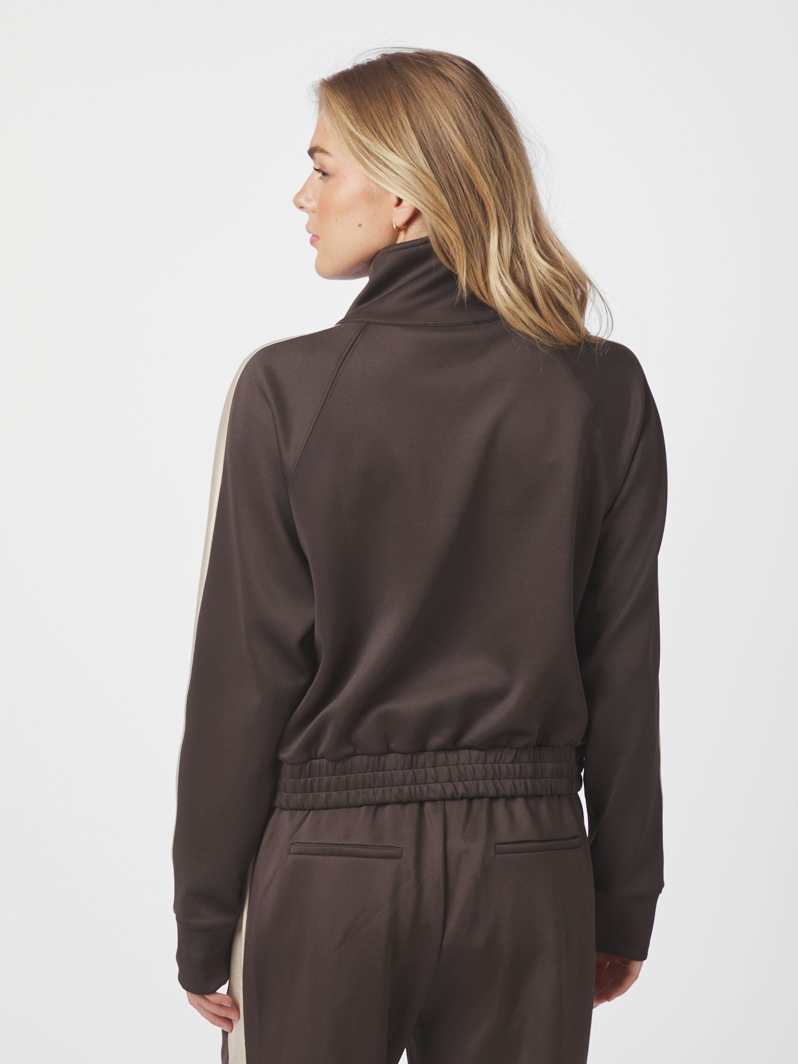 Vera track suit blouse - Dark Brown